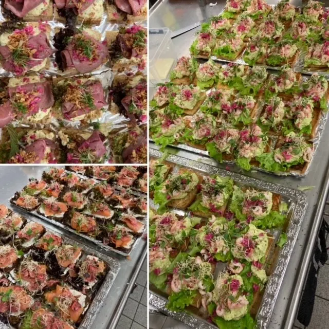 Fyra sorters smörrebröd